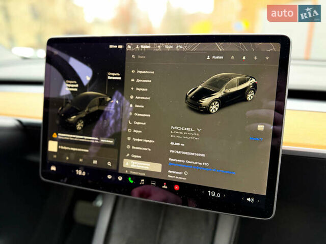 Чорний Тесла Model Y, об'ємом двигуна 0 л та пробігом 48 тис. км за 28800 $, фото 15 на Automoto.ua