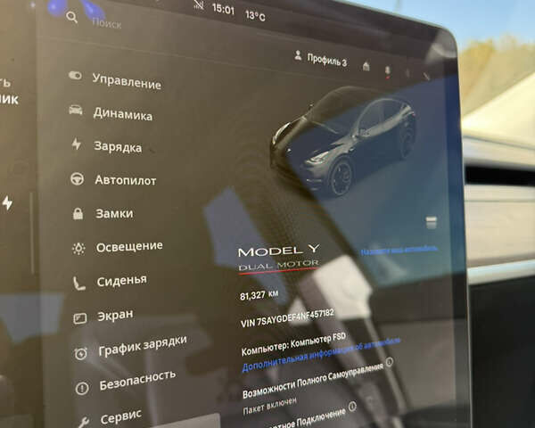 Тесла Model Y 2022 в Тернополе на Automoto.ua Черный Тесла Model Y, объемом двигателя 0 л и пробегом 81 тыс. км за 25600 $, фото 16 на Automoto.ua