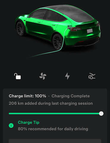 Черный Тесла Model Y, объемом двигателя 0 л и пробегом 50 тыс. км за 24999 $, фото 9 на Automoto.ua