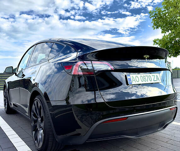 Черный Тесла Model Y, объемом двигателя 0 л и пробегом 22 тыс. км за 58000 $, фото 4 на Automoto.ua