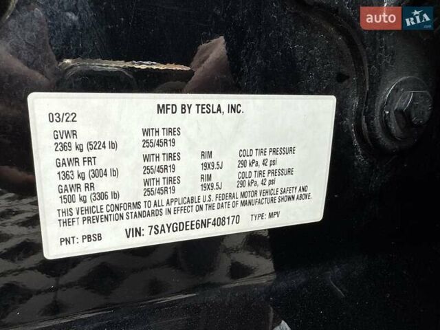 Тесла Model Y 2022 в Луцке на Automoto.ua Черный Тесла Model Y, объемом двигателя 0 л и пробегом 222 тыс. км за 19999 $, фото 67 на Automoto.ua