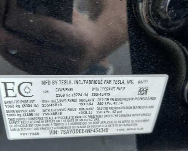 Черный Тесла Model Y, объемом двигателя 0 л и пробегом 67 тыс. км за 27500 $, фото 34 на Automoto.ua