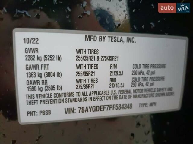 Черный Тесла Model Y, объемом двигателя 0 л и пробегом 50 тыс. км за 26600 $, фото 4 на Automoto.ua