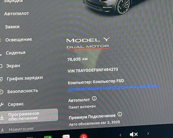 Черный Тесла Model Y, объемом двигателя 0 л и пробегом 83 тыс. км за 25900 $, фото 26 на Automoto.ua
