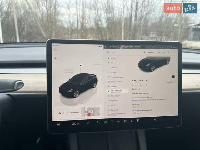 Черный Тесла Model Y, объемом двигателя 0 л и пробегом 24 тыс. км за 27999 $, фото 8 на Automoto.ua