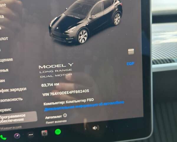 Черный Тесла Model Y, объемом двигателя 0 л и пробегом 63 тыс. км за 25300 $, фото 16 на Automoto.ua
