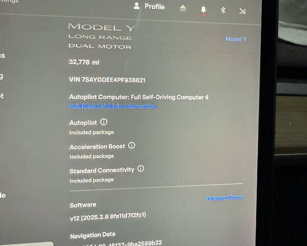 Чорний Тесла Model Y, об'ємом двигуна 0 л та пробігом 46 тис. км за 18500 $, фото 23 на Automoto.ua