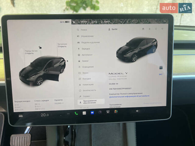 Черный Тесла Model Y, объемом двигателя 0 л и пробегом 54 тыс. км за 26900 $, фото 14 на Automoto.ua