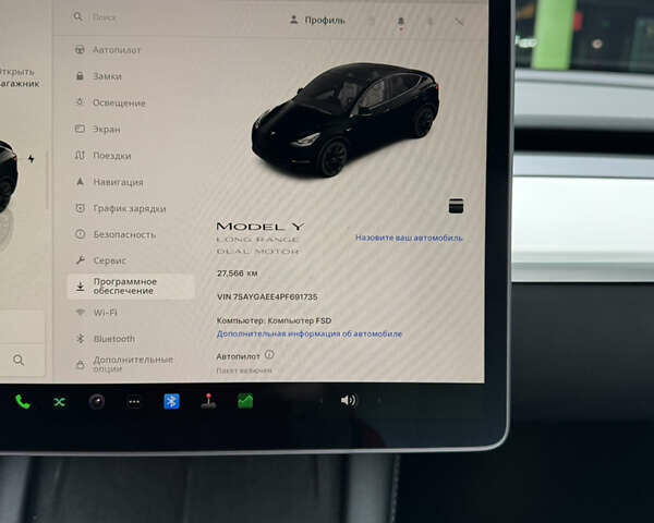 Черный Тесла Model Y, объемом двигателя 0 л и пробегом 28 тыс. км за 29000 $, фото 16 на Automoto.ua