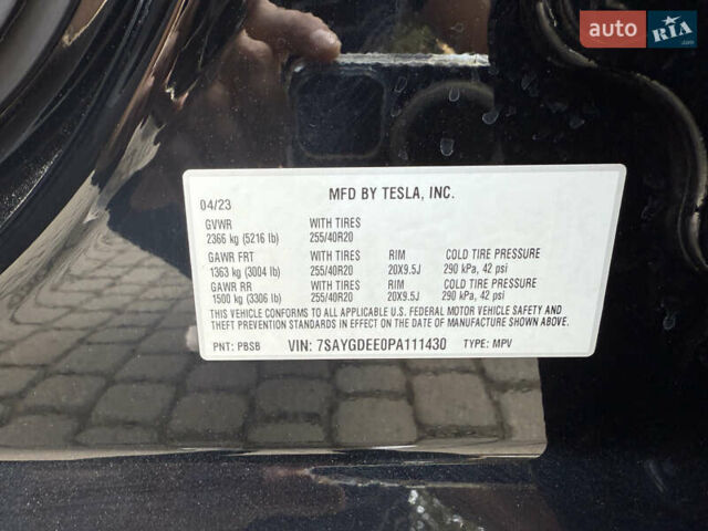 Черный Тесла Model Y, объемом двигателя 0 л и пробегом 58 тыс. км за 27500 $, фото 18 на Automoto.ua