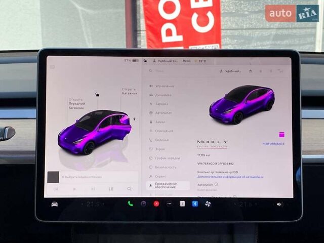 Черный Тесла Model Y, объемом двигателя 0 л и пробегом 17 тыс. км за 34500 $, фото 19 на Automoto.ua