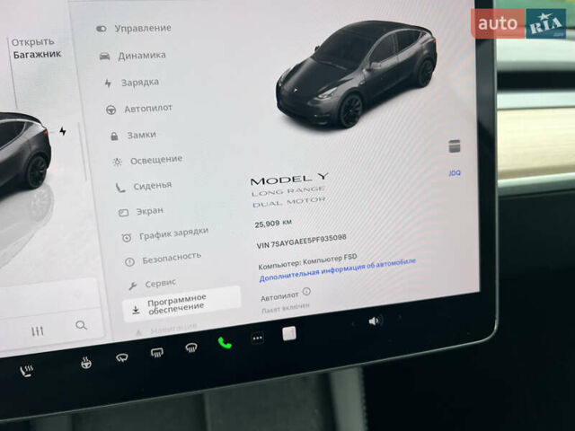 Черный Тесла Model Y, объемом двигателя 0 л и пробегом 25 тыс. км за 29500 $, фото 25 на Automoto.ua