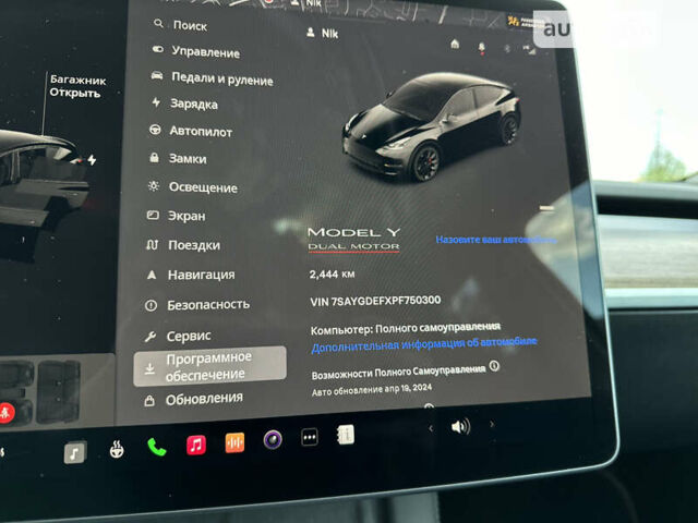 Черный Тесла Model Y, объемом двигателя 0 л и пробегом 2 тыс. км за 40990 $, фото 50 на Automoto.ua