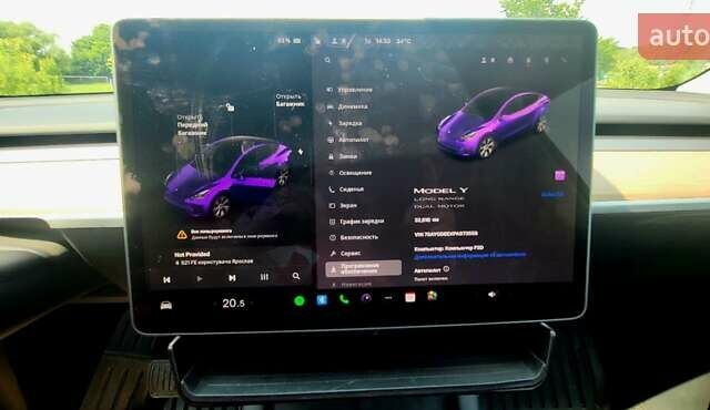 Черный Тесла Model Y, объемом двигателя 0 л и пробегом 32 тыс. км за 26200 $, фото 20 на Automoto.ua