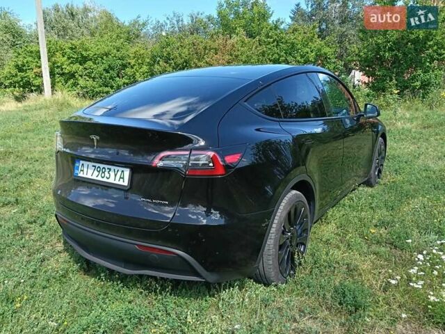 Черный Тесла Model Y, объемом двигателя 0 л и пробегом 1 тыс. км за 27500 $, фото 4 на Automoto.ua