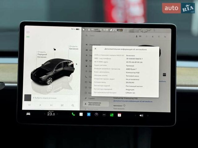 Чорний Тесла Model Y, об'ємом двигуна 0 л та пробігом 28 тис. км за 31300 $, фото 22 на Automoto.ua