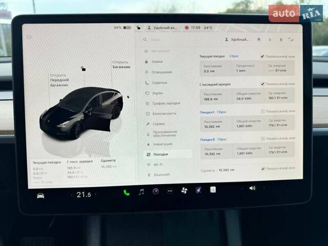 Черный Тесла Model Y, объемом двигателя 0 л и пробегом 10 тыс. км за 33999 $, фото 8 на Automoto.ua