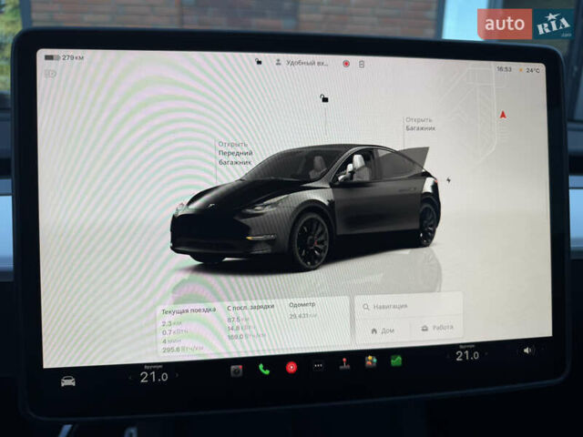 Черный Тесла Model Y, объемом двигателя 0 л и пробегом 29 тыс. км за 34999 $, фото 4 на Automoto.ua
