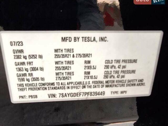 Черный Тесла Model Y, объемом двигателя 0 л и пробегом 27 тыс. км за 31300 $, фото 12 на Automoto.ua