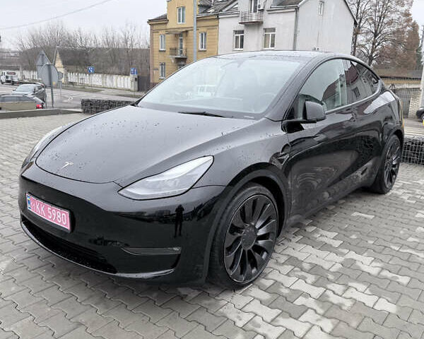 Черный Тесла Model Y, объемом двигателя 0 л и пробегом 84 тыс. км за 25900 $, фото 3 на Automoto.ua