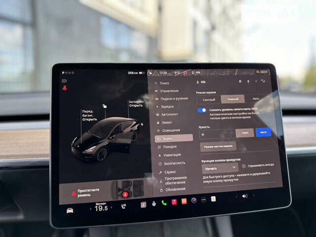 Черный Тесла Model Y, объемом двигателя 0 л и пробегом 2 тыс. км за 40990 $, фото 43 на Automoto.ua