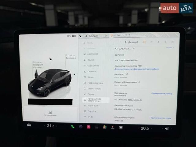 Чорний Тесла Model Y, об'ємом двигуна 0 л та пробігом 39 тис. км за 27500 $, фото 34 на Automoto.ua