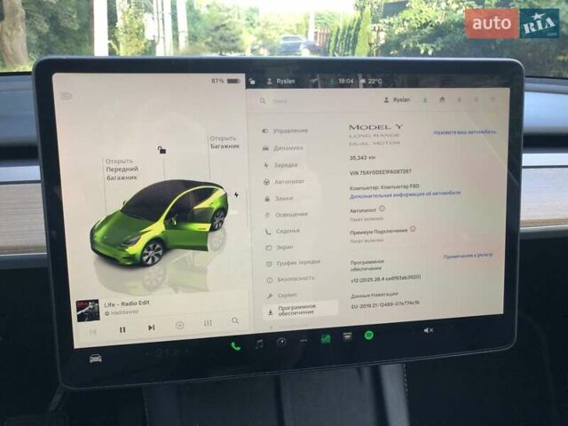 Черный Тесла Model Y, объемом двигателя 0 л и пробегом 35 тыс. км за 27500 $, фото 11 на Automoto.ua