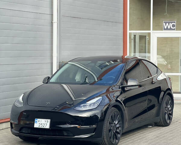 Черный Тесла Model Y, объемом двигателя 0 л и пробегом 35 тыс. км за 36000 $, фото 1 на Automoto.ua