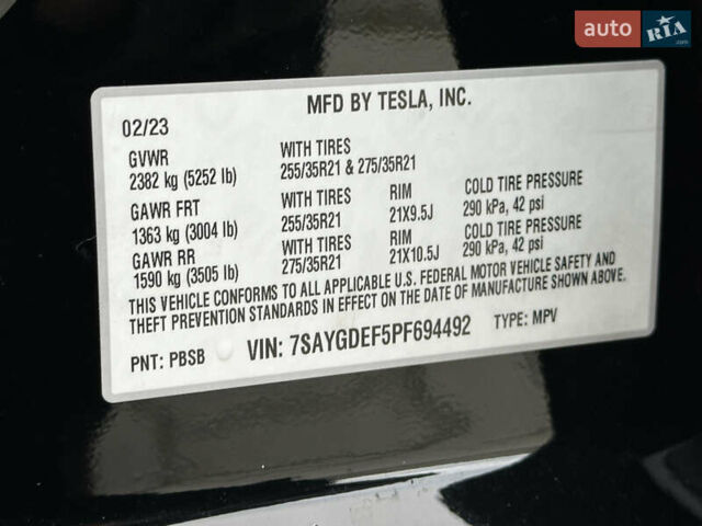 Чорний Тесла Model Y, об'ємом двигуна 0 л та пробігом 38 тис. км за 30799 $, фото 102 на Automoto.ua