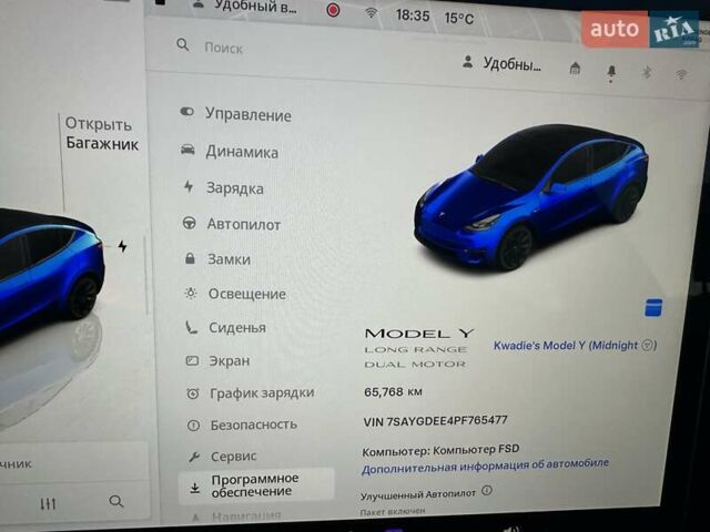 Черный Тесла Model Y, объемом двигателя 0 л и пробегом 65 тыс. км за 25555 $, фото 22 на Automoto.ua