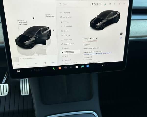 Черный Тесла Model Y, объемом двигателя 0 л и пробегом 14 тыс. км за 30500 $, фото 16 на Automoto.ua