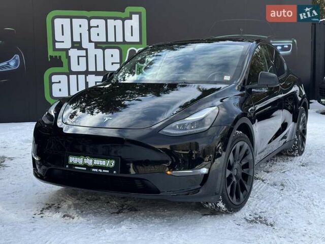 Черный Тесла Model Y, объемом двигателя 0 л и пробегом 1 тыс. км за 34900 $, фото 7 на Automoto.ua