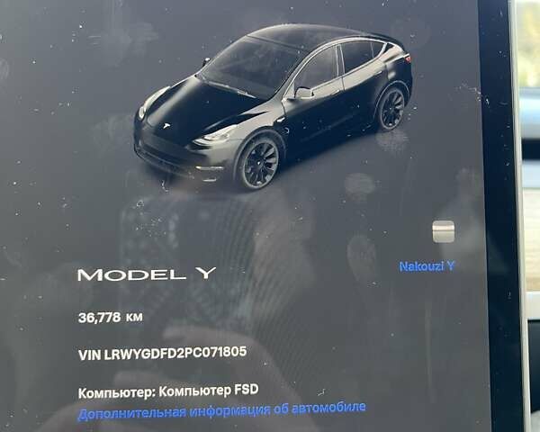 Черный Тесла Model Y, объемом двигателя 0 л и пробегом 36 тыс. км за 24500 $, фото 16 на Automoto.ua