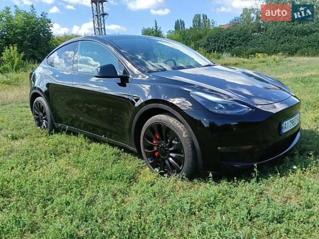 Черный Тесла Model Y, объемом двигателя 0 л и пробегом 1 тыс. км за 27500 $, фото 6 на Automoto.ua