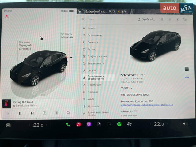Чорний Тесла Model Y, об'ємом двигуна 0 л та пробігом 35 тис. км за 30500 $, фото 16 на Automoto.ua