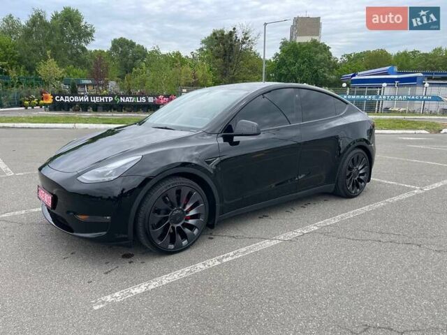 Черный Тесла Model Y, объемом двигателя 0 л и пробегом 53 тыс. км за 29500 $, фото 3 на Automoto.ua