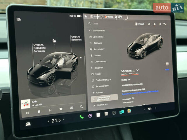 Чорний Тесла Model Y, об'ємом двигуна 0 л та пробігом 38 тис. км за 30799 $, фото 63 на Automoto.ua
