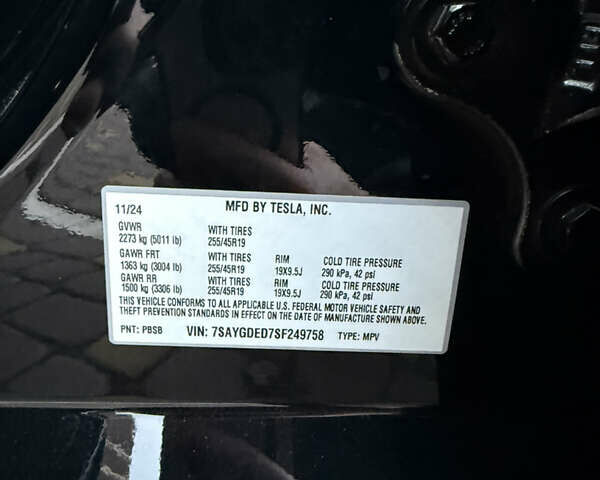 Черный Тесла Model Y, объемом двигателя 0 л и пробегом 9 тыс. км за 31000 $, фото 9 на Automoto.ua