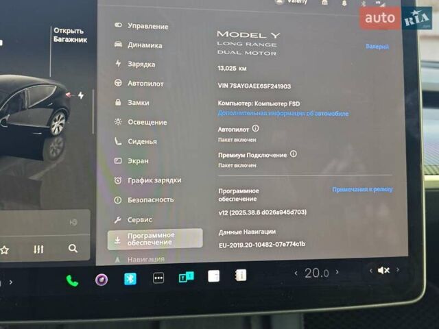 Черный Тесла Model Y, объемом двигателя 0 л и пробегом 13 тыс. км за 32000 $, фото 19 на Automoto.ua