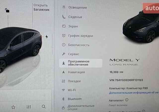 Черный Тесла Model Y, объемом двигателя 0 л и пробегом 16 тыс. км за 27200 $, фото 2 на Automoto.ua