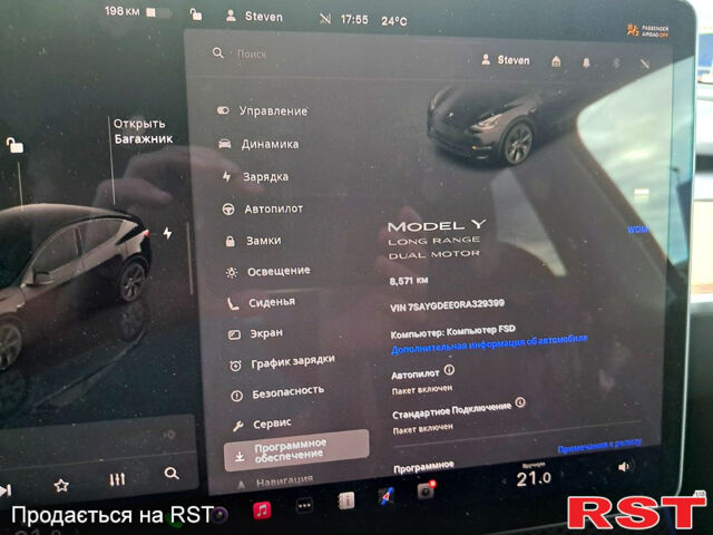 Чорний Тесла Model Y, об'ємом двигуна 0 л та пробігом 9 тис. км за 33000 $, фото 12 на Automoto.ua