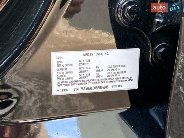 Чорний Тесла Model Y, об'ємом двигуна 0 л та пробігом 33 тис. км за 32999 $, фото 26 на Automoto.ua