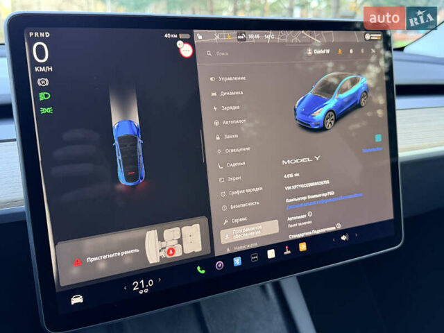 Черный Тесла Model Y, объемом двигателя 0 л и пробегом 4 тыс. км за 29800 $, фото 24 на Automoto.ua
