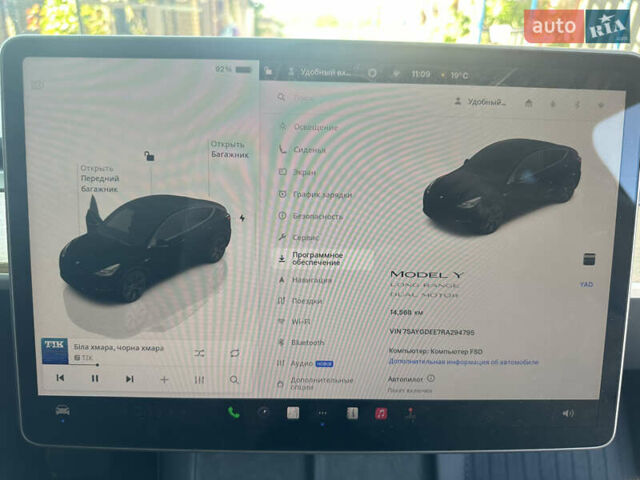 Черный Тесла Model Y, объемом двигателя 0 л и пробегом 15 тыс. км за 35000 $, фото 7 на Automoto.ua