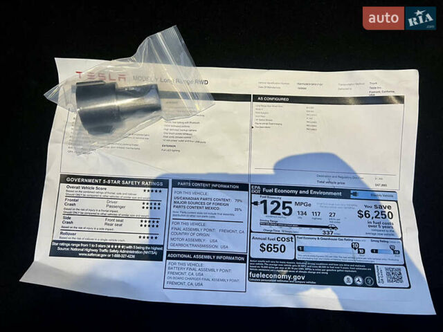 Черный Тесла Model Y, объемом двигателя 0 л и пробегом 5 тыс. км за 33800 $, фото 17 на Automoto.ua