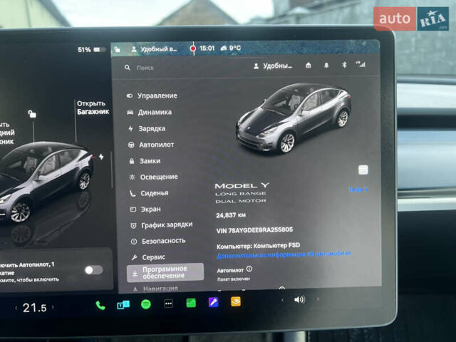 Черный Тесла Model Y, объемом двигателя 0 л и пробегом 24 тыс. км за 33000 $, фото 4 на Automoto.ua