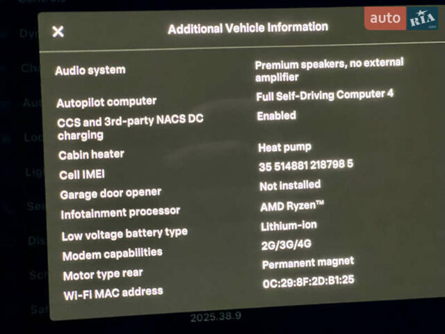 Черный Тесла Model Y, объемом двигателя 0 л и пробегом 5 тыс. км за 33800 $, фото 10 на Automoto.ua