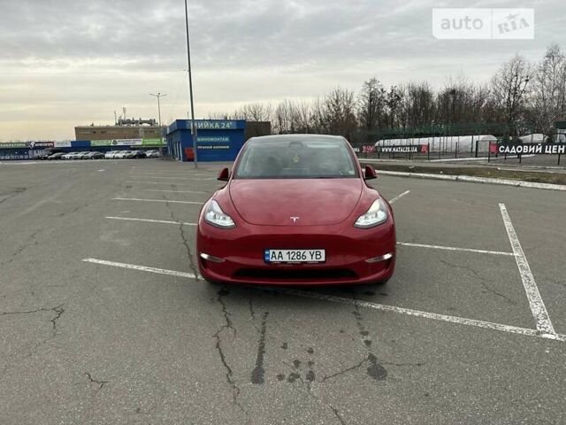 Червоний Тесла Model Y, об'ємом двигуна 0 л та пробігом 50 тис. км за 38500 $, фото 1 на Automoto.ua