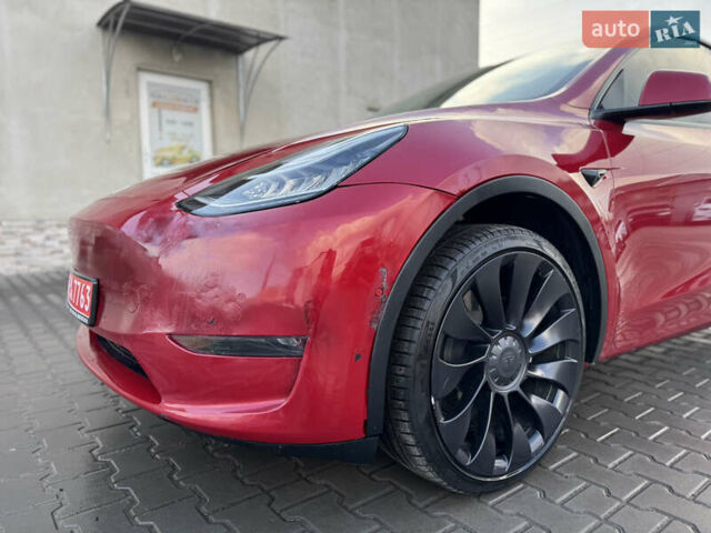 Красный Тесла Model Y, объемом двигателя 0 л и пробегом 74 тыс. км за 20900 $, фото 12 на Automoto.ua