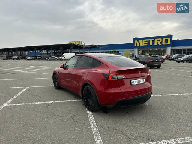 Красный Тесла Model Y, объемом двигателя 0 л и пробегом 50 тыс. км за 38500 $, фото 16 на Automoto.ua